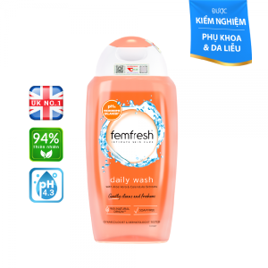 Dung dịch vệ sinh phụ nữ cao cấp hàng ngày Femfresh Daily Intimate Wash 250ml